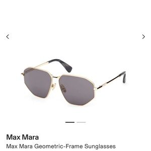 MaxMara Stylish Gold Frame Sunglasses